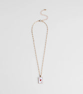 Ace Of Hearts Pendant Necklace